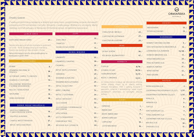 Ormiańska - Gastronomia