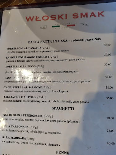 Opinii despre Włoski Smak în Jarnołtówek - Gastronomia
