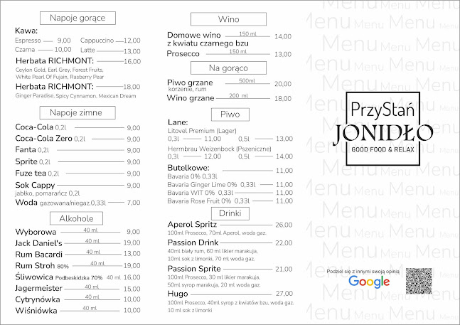 PrzyStań Jonidło - Gastronomia