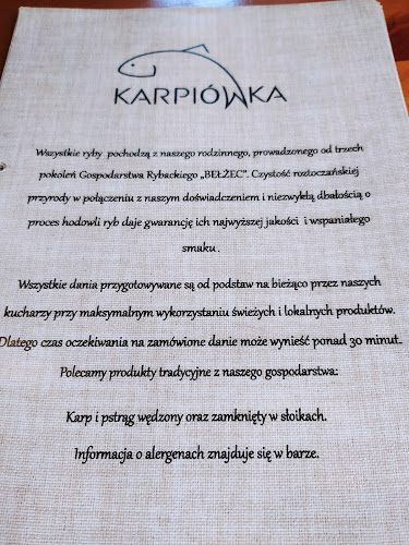 Opinii despre Karczma Karpiówka Restauracja Catering în Bełżec - Gastronomia