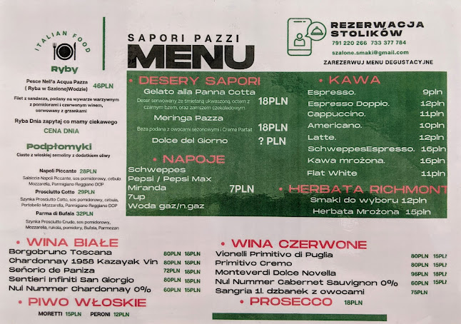 Sapori Pazzi "Archiwum Smaku" - Zielona Góra