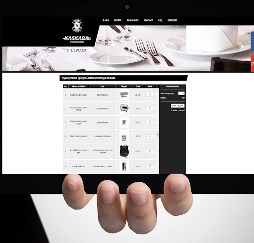 Kaskada Wypożyczalnia - wypożyczalnia sprzętu gastronomicznego