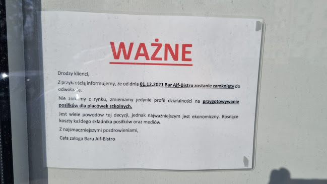 Alf-Bistro Catering dla szkół
