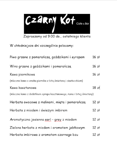 Opinii despre Czarny Kot în Radom - Gastronomia