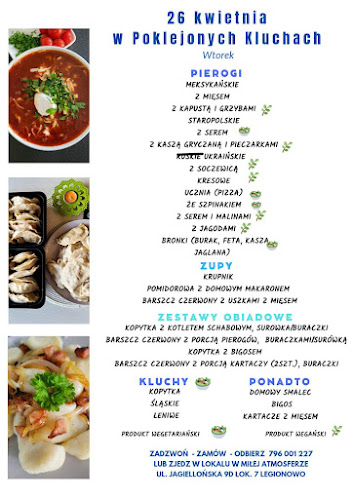 Opinii despre Pierogarnia Poklejone Kluchy PIEROGI în Legionowo - Gastronomia