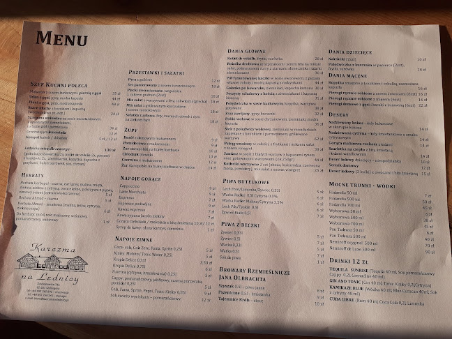 Opinii despre Karczma na Lednicy în Lednogóra - Gastronomia