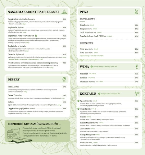 Restauracja Oregano Bistro Pizza Augustów - Gastronomia