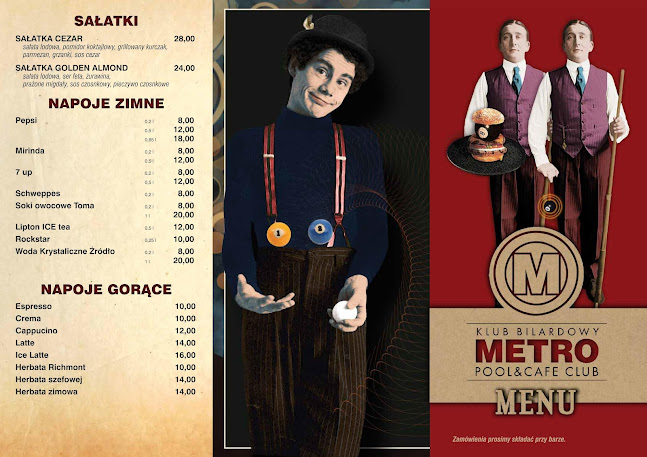 Klub Bilardowy METRO - Gastronomia