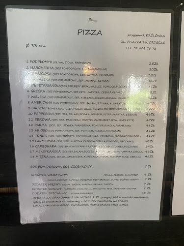 Pizzeria Przystanek Królówka - Gastronomia