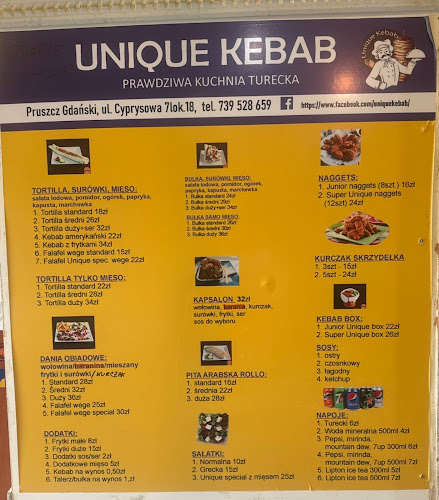 Opinii despre Unique Kebab 24h în Pruszcz Gdański - Gastronomia