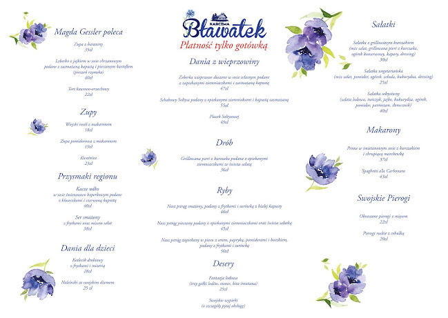 Karczma Bławatek - Gastronomia