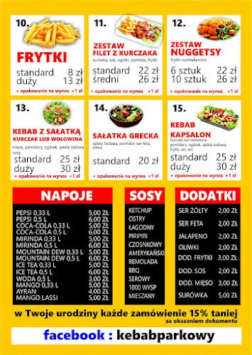 Kebab parkowy - Gastronomia