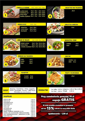 Opinii despre Kebab black red pakość în Pakość - Gastronomia