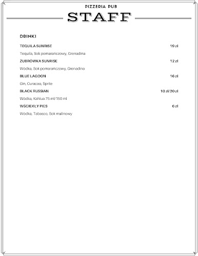 Pizzeria-Pub Staff - Gastronomia