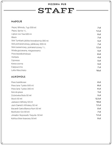 Pizzeria-Pub Staff - Skomielna Biała