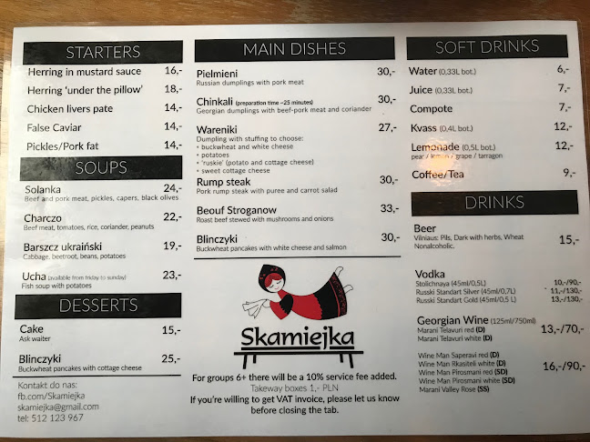 Opinii despre Skamiejka în Warszawa - Gastronomia