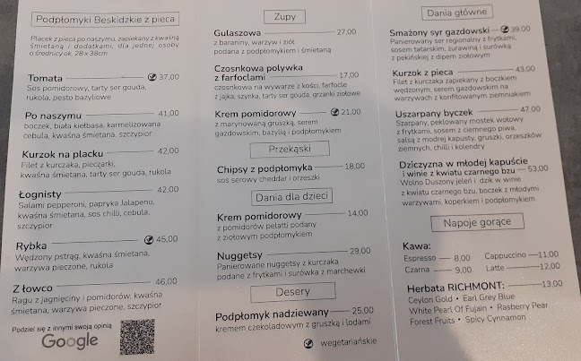 Reviews of PrzyStań Jonidło in Wisła - Gastronomia