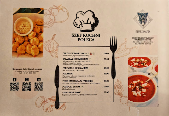Restauracja Dziki Zakątek Phone number