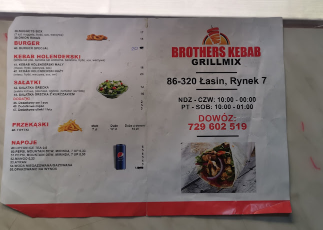 Bracia kebsik Grill Mix Łasin - Gastronomia