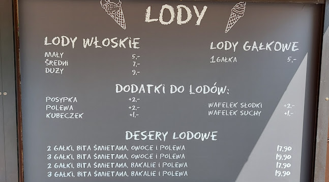 Lody Płock Ice cream mega gofry zapiekanki