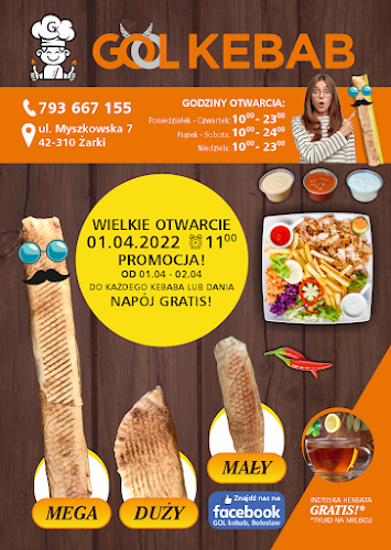 Opinii despre GOL Kebab în Żarki - Gastronomia