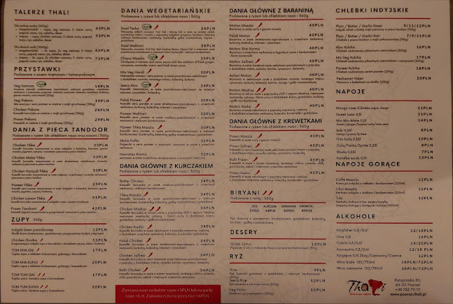 Thali Restauracja Indyjska - Poznań